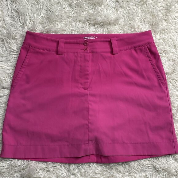 Nike Golf Skort Womens 10 Pink Dri-Fit Tour Performance Pockets Stretch Tennis - Picture 1 of 5